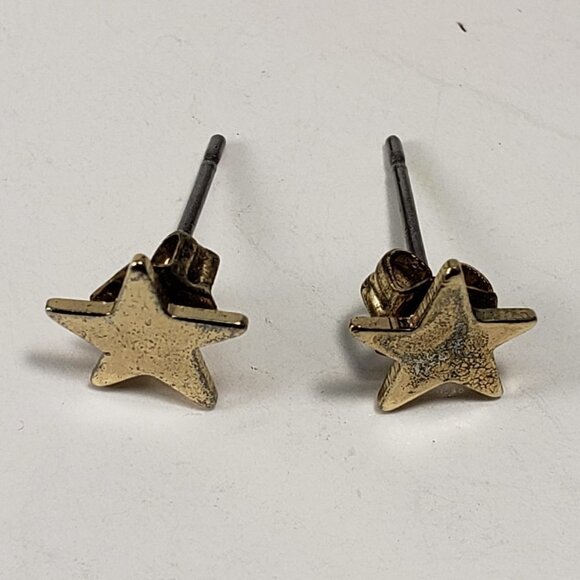 Gold-tone Star Stud Earrings - Picture 1 of 5